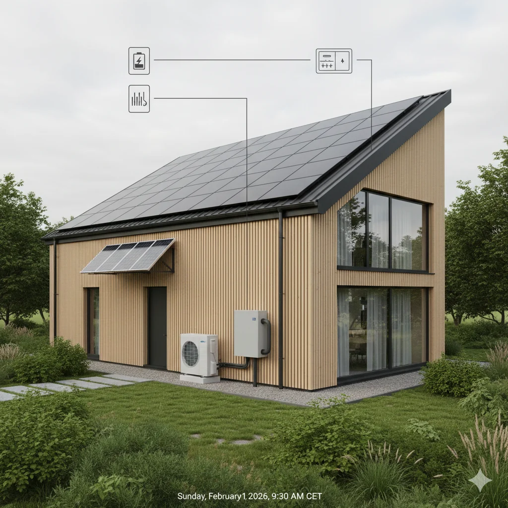 Miks energetyczny SHS - Pompa ciepła, Rekuperacja, Fotowoltaika